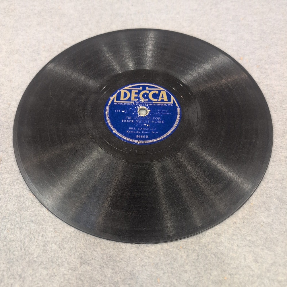 Bill Carlisle Kentucky Home Boys Decca 5686 If Jesus Should Come 78 RPM Record - Picture 4 of 4